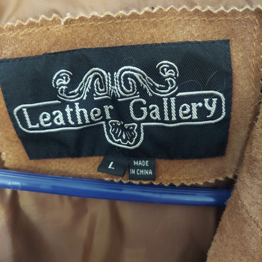 Vintage Leather Gallery Brown Fringe Jacket - Picture 2 of 12